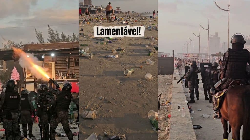 CAPÃO DA CANOA: O ANO COMEÇOU ASSIM? Batalhão de Choque entra em ação no RS