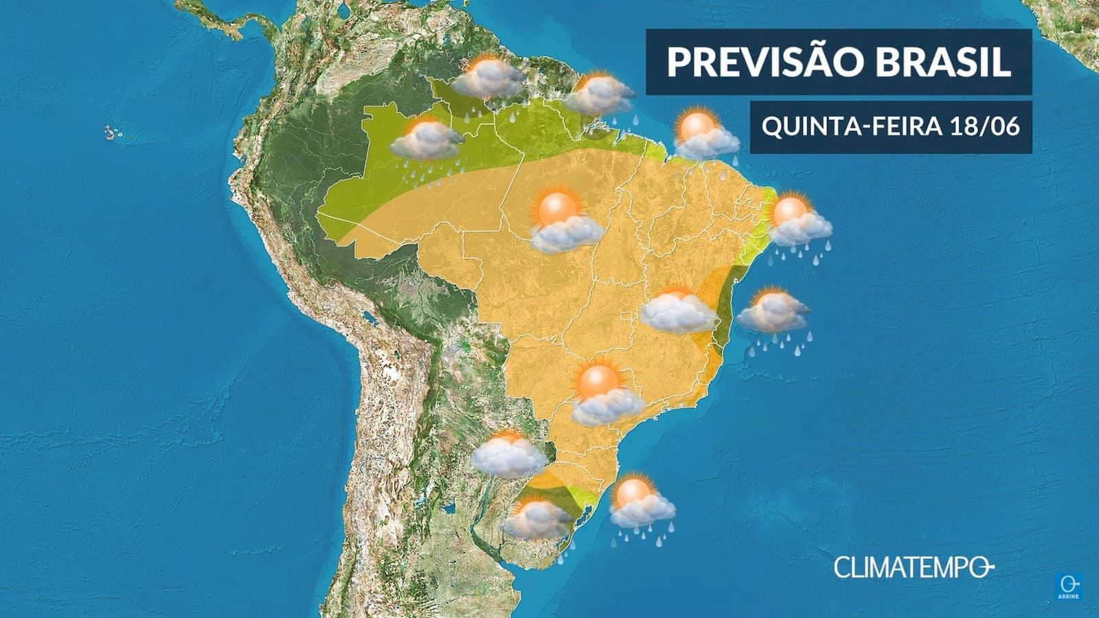 CLIMATEMPO 18 de junho, veja a previsão do tempo no Brasil