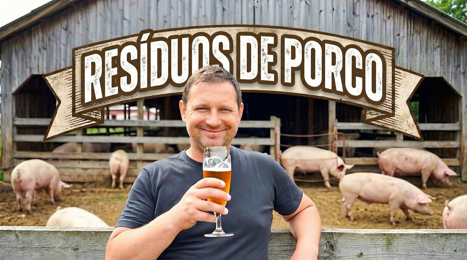 Cerveja feita com dejetos suínos é a novidade em 2026, você tomaria?