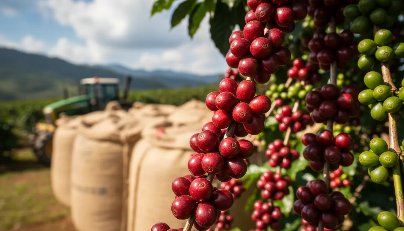 O cenário das exportações de café na safra 2025/26: Retração e gargalos estruturais