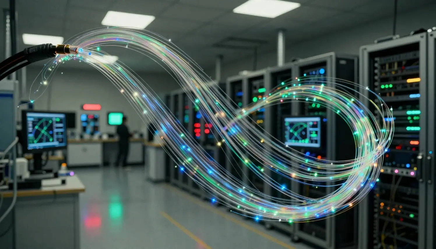 6G: Nova fibra óptica sem fio atinge velocidade impressionante