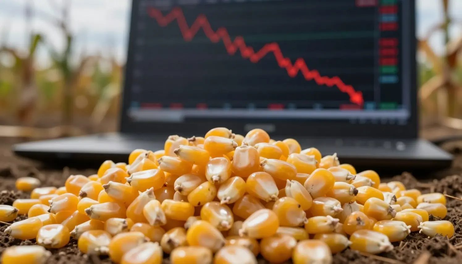 Mercado do milho: estoque elevado e preço em queda