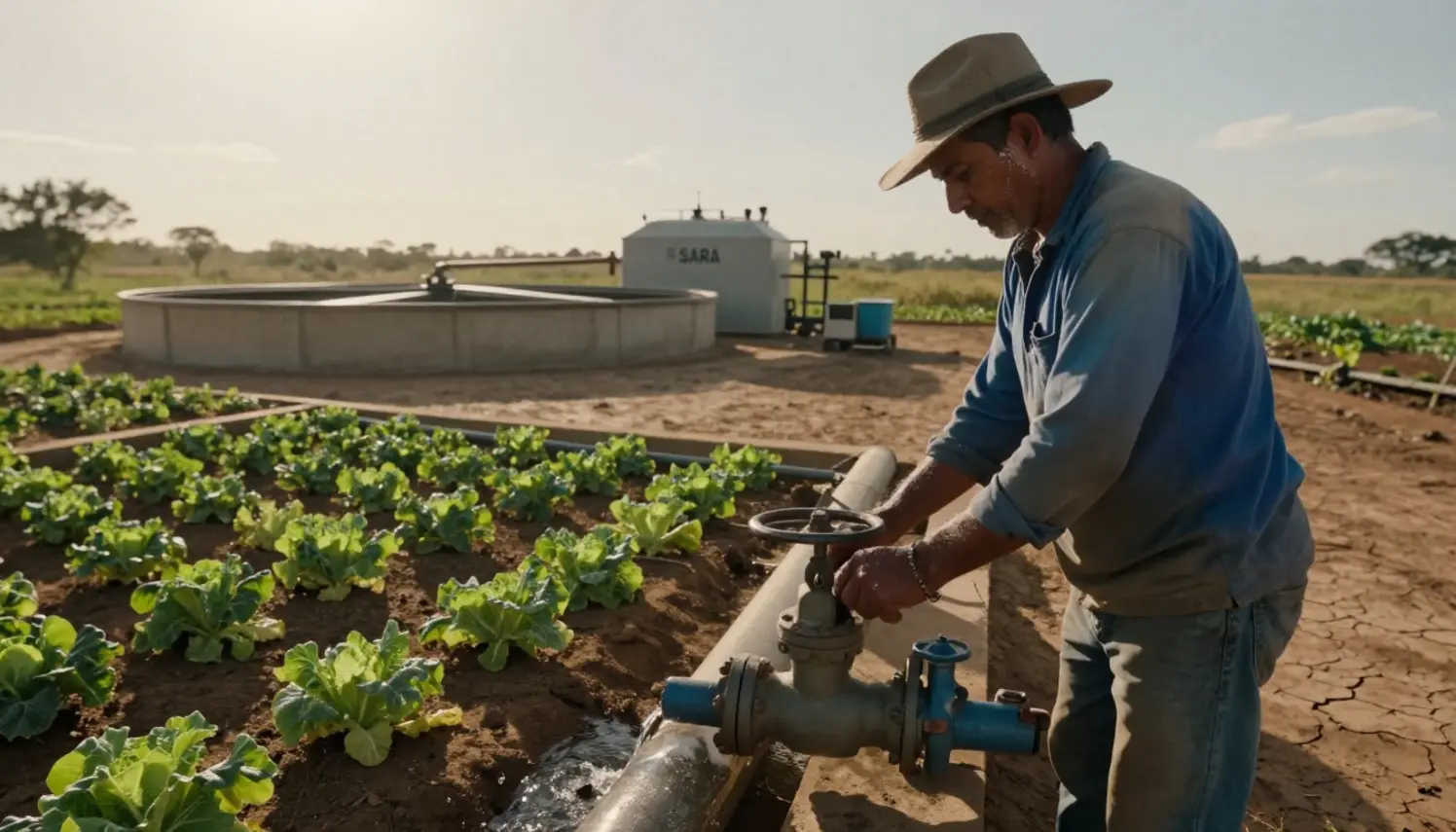 Sistema SARA transforma esgoto em água para irrigação no Semiárido