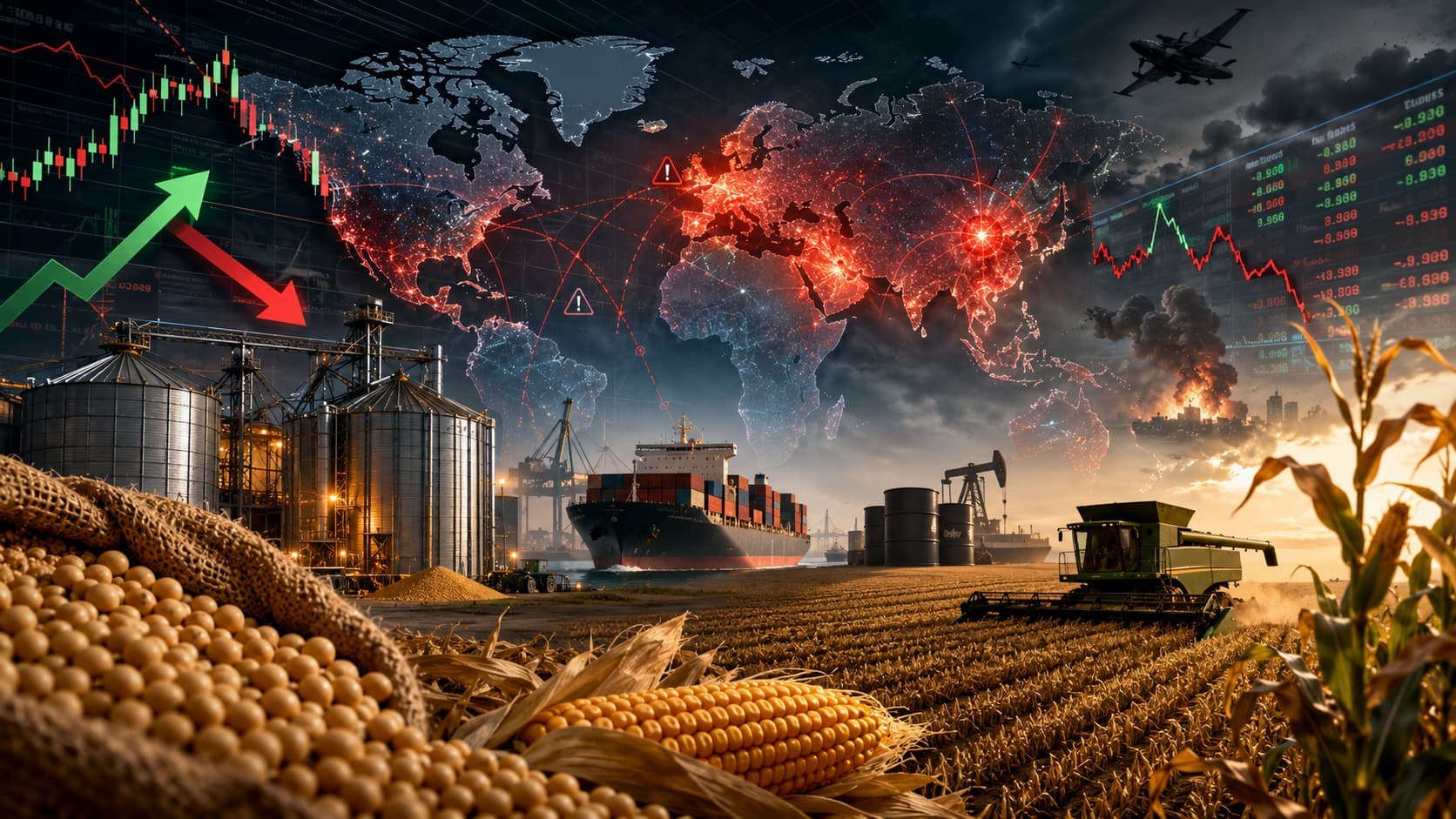 Escalada geopolítica dita o rumo dos mercados agrícolas nesta terça(26)