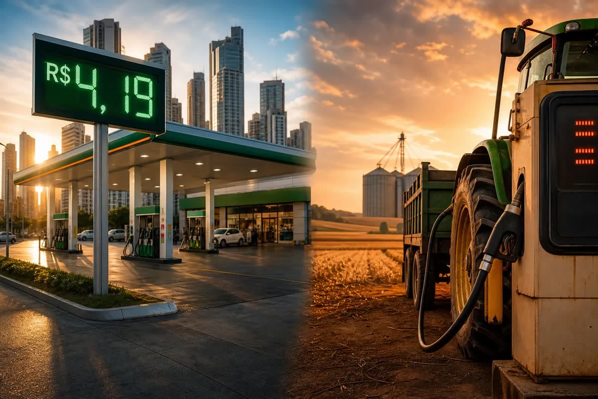 Dia sem imposto na gasolina colide com reajuste da Petrobras e produtor rural paga conta dobrada