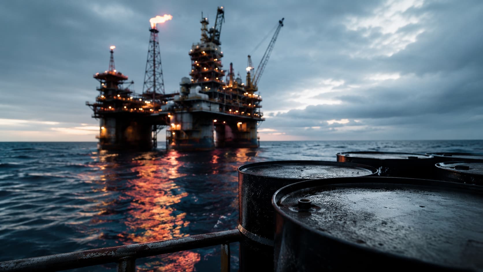 Petróleo dispara 4% e USDA corta notas da safra
