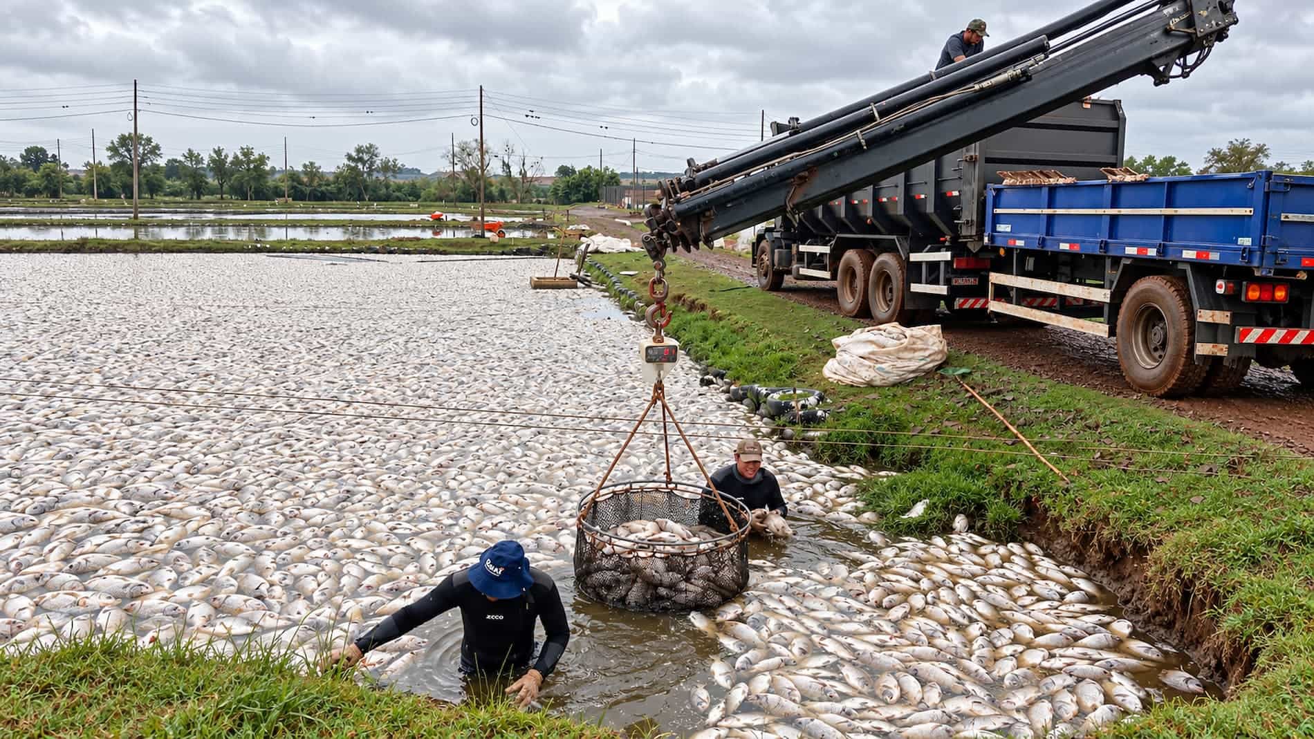 Apagão mata 450 mil peixes no Paraná e deixa prejuízo de R$ 2,5 milhões na piscicultura