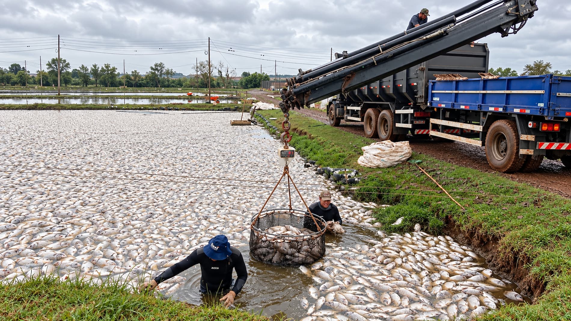 Apagão mata 450 mil peixes no Paraná e deixa prejuízo de R$ 2,5 milhões na piscicultura