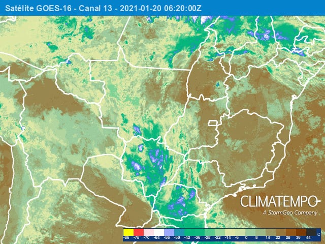 Atenção para chuva muito volumosa entre o litoral de Santa Catarina e São Paulo