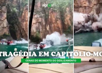 Furnas: Vídeo registra momento das rochas caindo na tragédia de Capitólio em MG