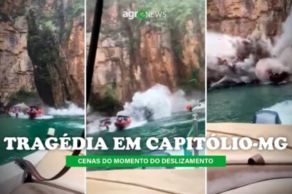 Furnas: Vídeo registra momento das rochas caindo na tragédia de Capitólio em MG