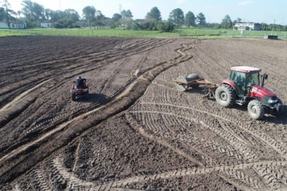 Inicia semeadura da área da Abertura Oficial da Colheita do Arroz