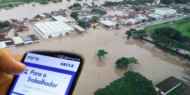 Saque calamidade: Caixa libera R$ 6,2 mil do FGTS para atingidos por enchentes; saiba como