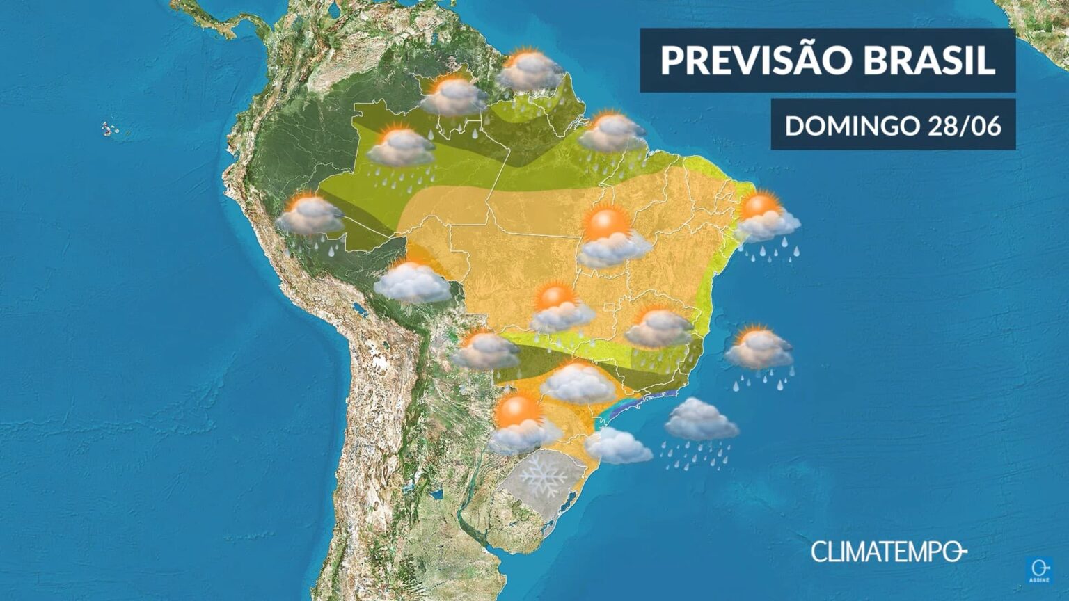 CLIMATEMPO 28 de junho, veja a previsão do tempo no Brasil