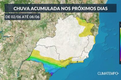 CLIMATEMPO 02 a 08 de junho, confira a previsão do tempo no Brasil