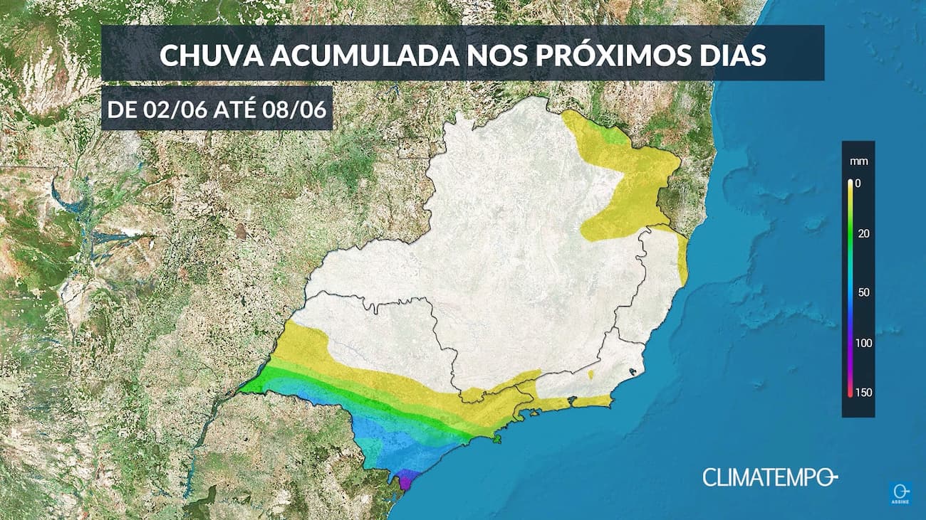 CLIMATEMPO 02 a 08 de junho, confira a previsão do tempo no Brasil