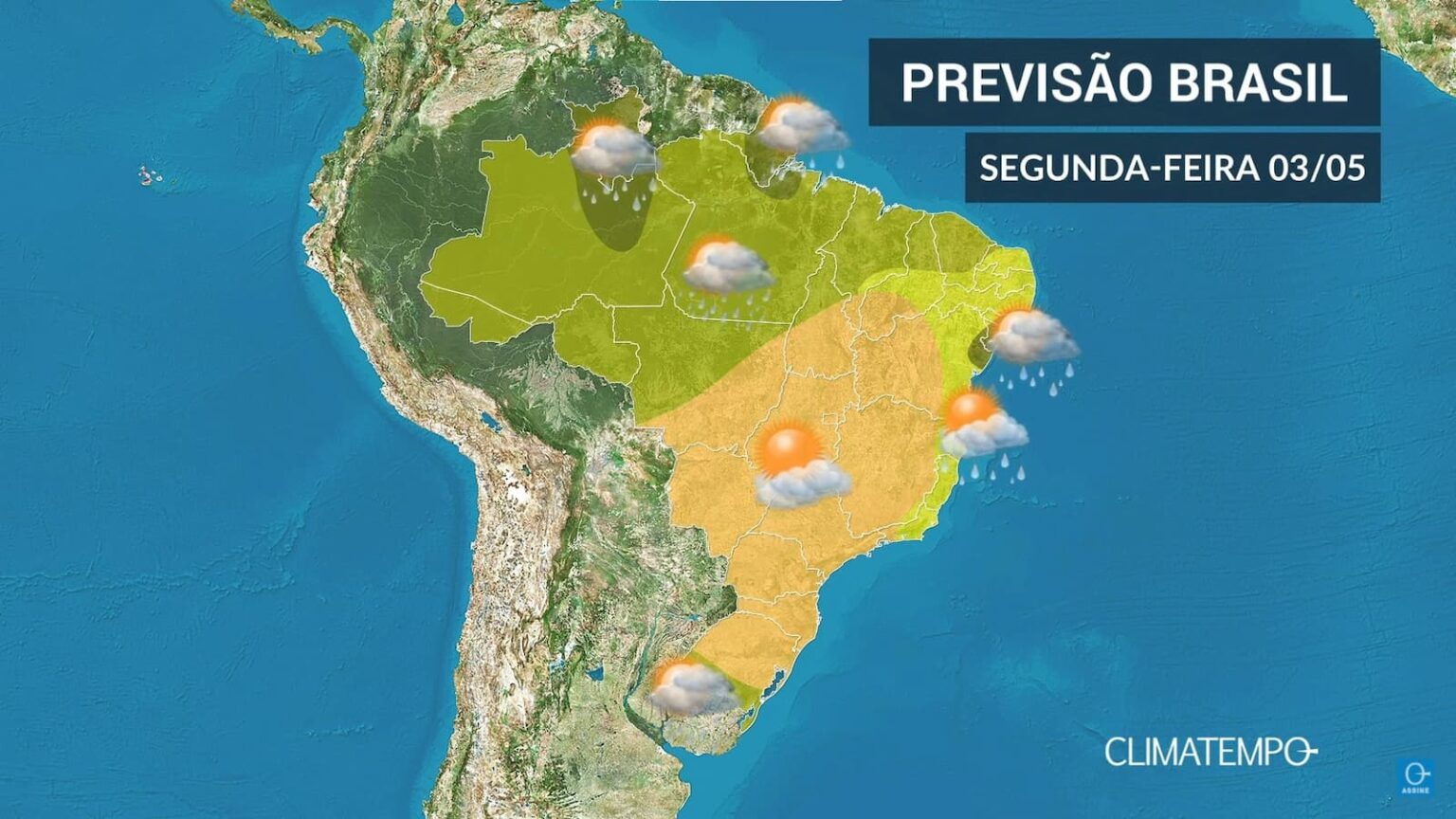 CLIMATEMPO 03 de maio 2021, veja a previsão do tempo no Brasil