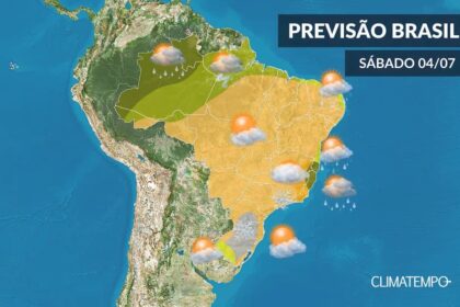 CLIMATEMPO 04 de julho, veja a previsão do tempo no Brasil