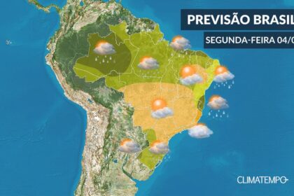 CLIMATEMPO 04 de maio, veja a previsão do tempo no Brasil