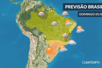 CLIMATEMPO 05 de abril, veja a previsão do tempo no Brasil