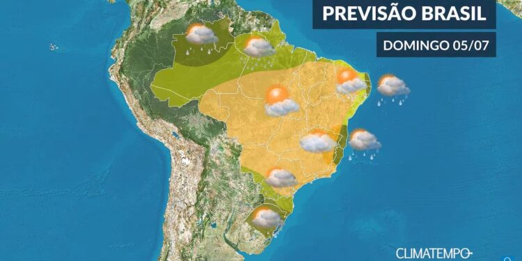 CLIMATEMPO 05 de julho, veja a previsão do tempo no Brasil