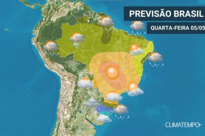 CLIMATEMPO 05 de maio 2021, veja a previsão do tempo em todas as regiões do BR