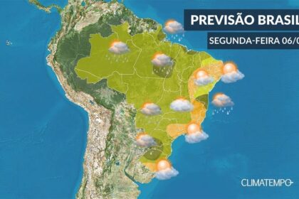 CLIMATEMPO 06 de abril, veja a previsão do tempo em todo o Brasil