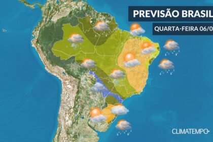 CLIMATEMPO 06 de maio, veja a previsão do tempo em todo o Brasil