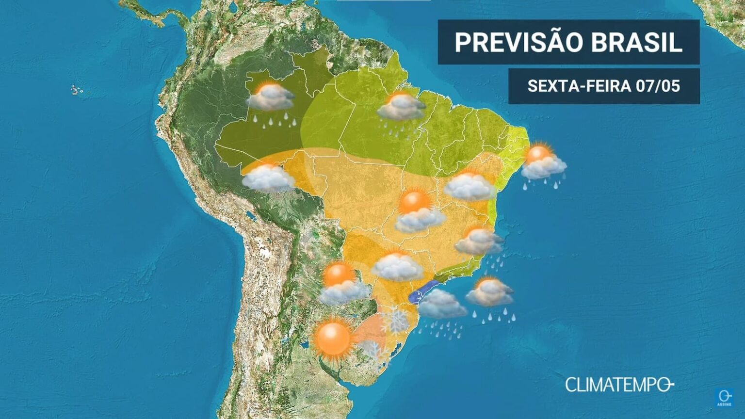 CLIMATEMPO 07 de maio 2021, veja a previsão do tempo em todas as regiões do BR