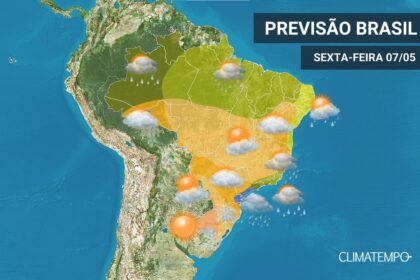 CLIMATEMPO 07 de maio 2021, veja a previsão do tempo em todas as regiões do BR