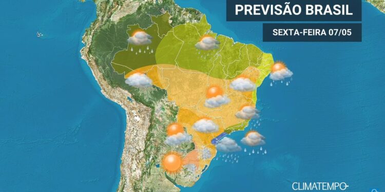 CLIMATEMPO 07 de maio 2021, veja a previsão do tempo em todas as regiões do BR