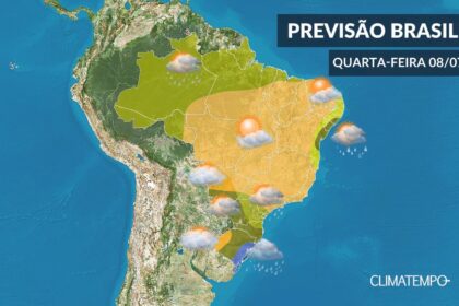 CLIMATEMPO 08 de julho, veja a previsão do tempo no Brasil