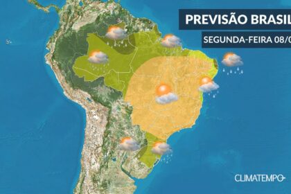 CLIMATEMPO 08 de junho, veja a previsão do tempo no Brasil