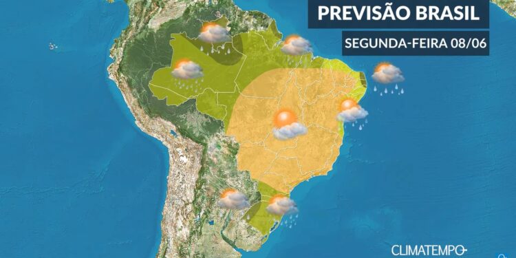CLIMATEMPO 08 de junho, veja a previsão do tempo no Brasil