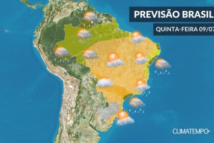 CLIMATEMPO 09 de julho, veja a previsão do tempo no Brasil