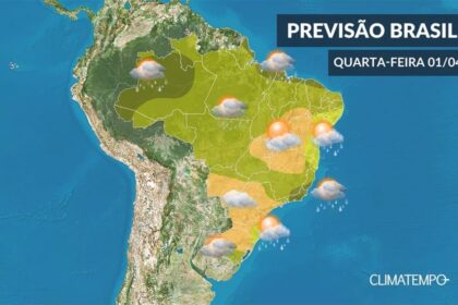 CLIMATEMPO 1º de abril, veja a previsão do tempo no Brasil