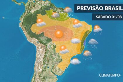 CLIMATEMPO 1º de agosto de 2020