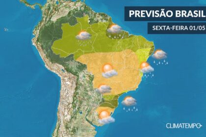 CLIMATEMPO 1º de maio, veja a previsão do tempo no Brasil