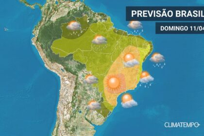 CLIMATEMPO 11 de abril 2021, veja a previsão do tempo no Brasil