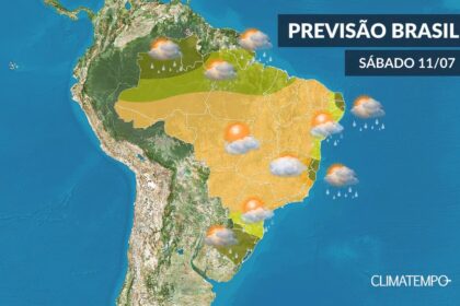 CLIMATEMPO 11 de julho, veja a previsão do tempo no Brasil