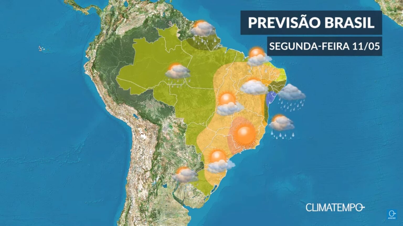 CLIMATEMPO 11 de maio, veja a previsão do tempo em todo Brasil