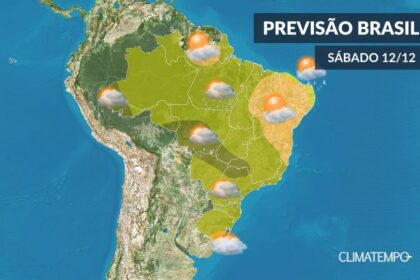 CLIMATEMPO 12 de dezembro 2020, veja a previsão do tempo no Brasil