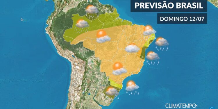 CLIMATEMPO 12 de julho, veja a previsão do tempo no Brasil