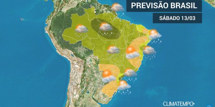 CLIMATEMPO 13 de março 2021, veja a previsão do tempo no Brasil