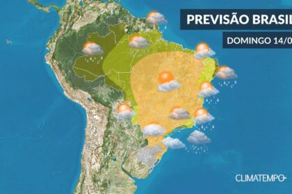 CLIMATEMPO 14 de junho, veja a previsão do tempo em todo o Brasil