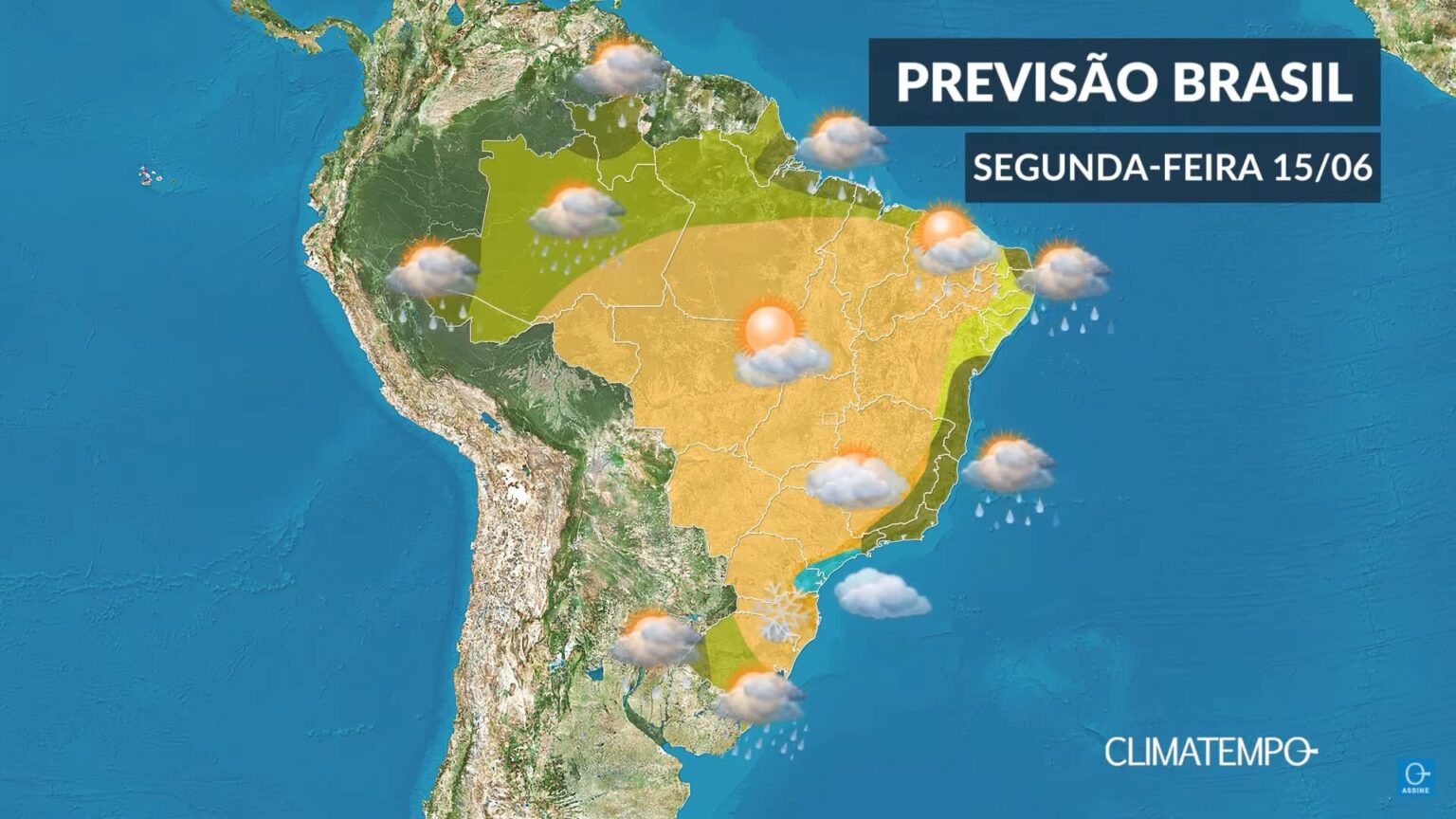 CLIMATEMPO 15 de junho, veja a previsão do tempo no Brasil