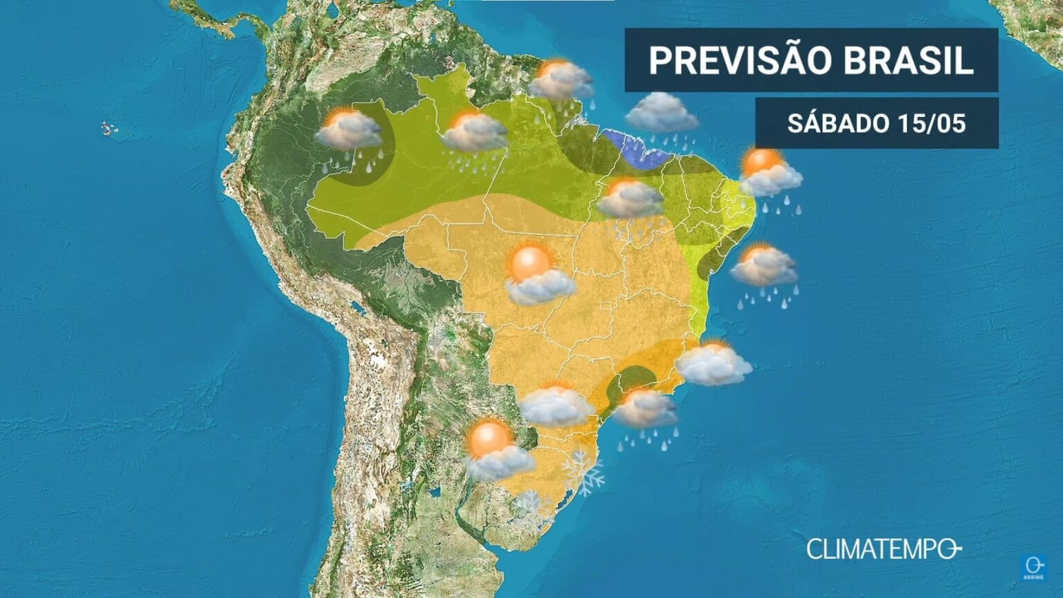 CLIMATEMPO 15 de maio 2021, veja a previsão do tempo em todas as regiões do BR