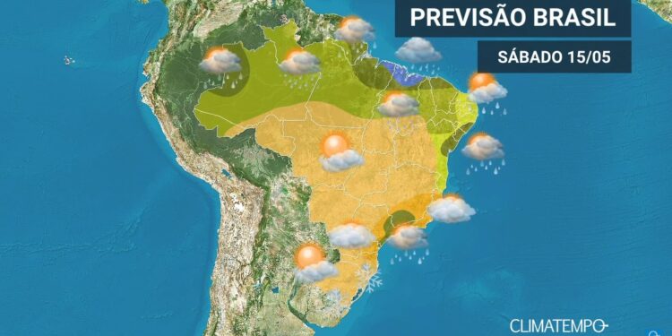 CLIMATEMPO 15 de maio 2021, veja a previsão do tempo em todas as regiões do BR