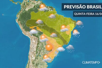 CLIMATEMPO 16 de abril, veja a previsão do tempo no Brasil