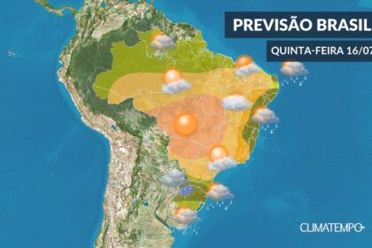 CLIMATEMPO 16 de julho, veja a previsão do tempo no Brasil